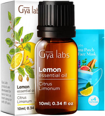 Gya Labs Lemon Oil for diffuser delivers a refreshing scent to brighten rooms