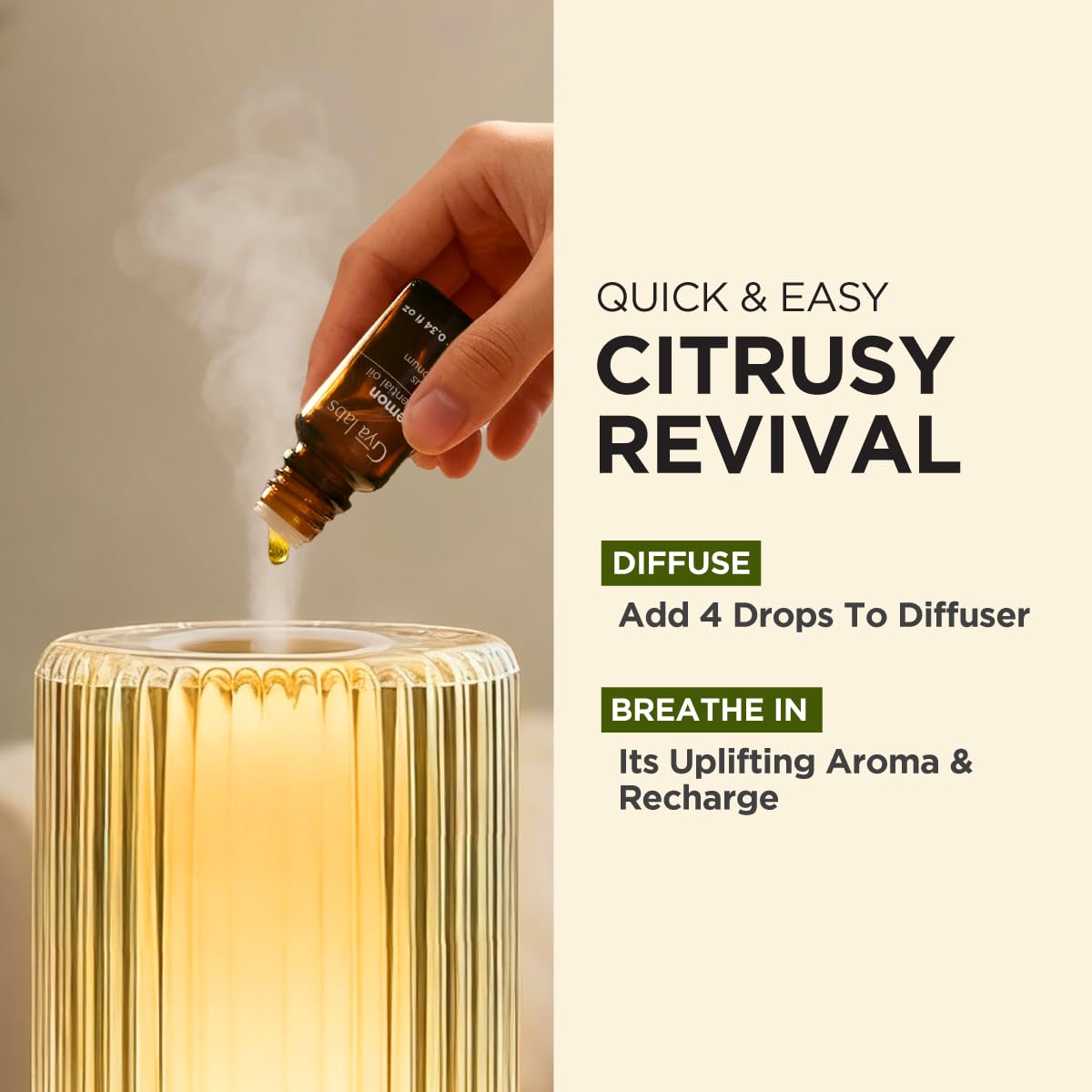 Gya Labs Lemon Oil room spray blends for a fresh air experience
