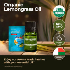Gya Labs lemongrass oil in a diffuser creating a fresh room atmosphere.