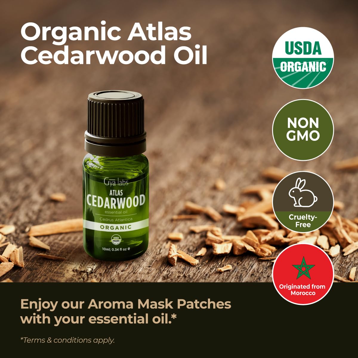 Cedarwood diffuser blend with Gya Labs oil for relaxing evenings