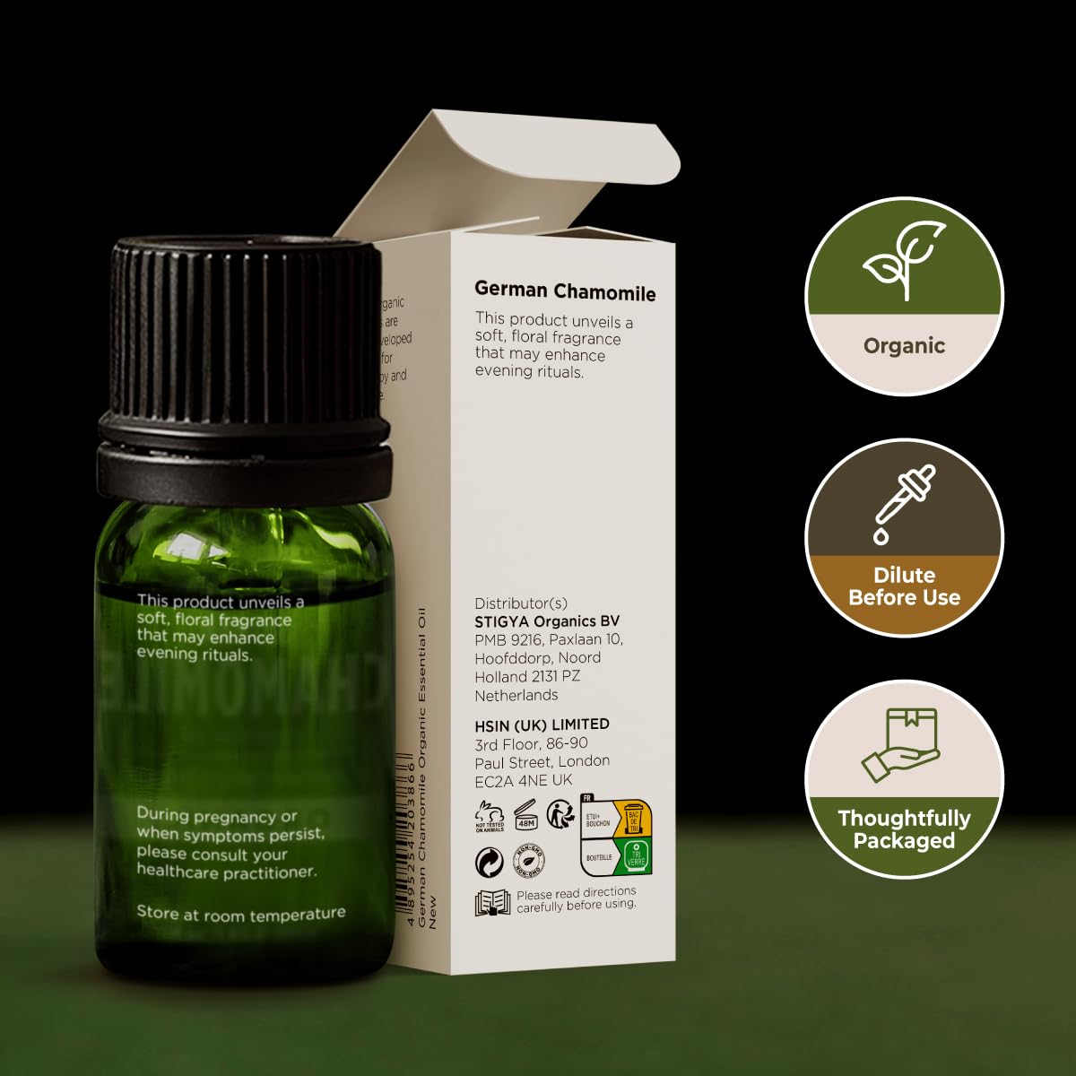 DIY chamomile scented candle using Gya Labs oil for soothing scents