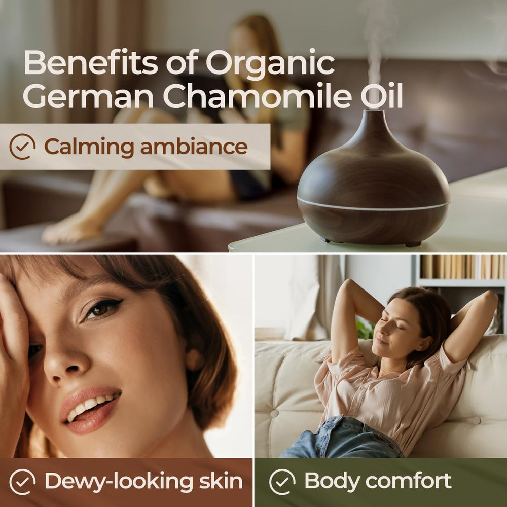 Gya Labs chamomile oil massage with carrier oil for relaxing relief