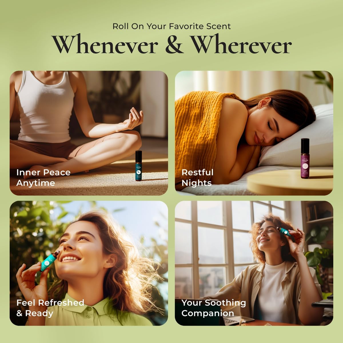 Gya Labs tea tree roll-on offers refreshing, skin-safe use.