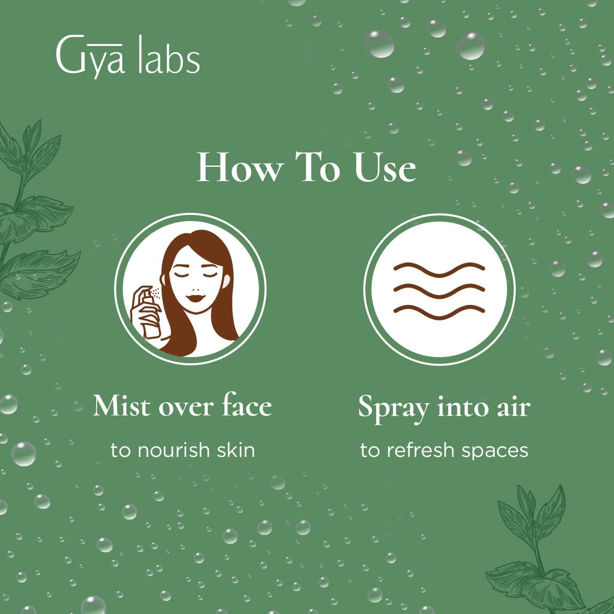Gya Labs peppermint hydrosol ingredients highlight American grown peppermint origin.