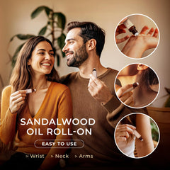 Gya Labs sandalwood roll-on fragrance profile suitable for daily wear.