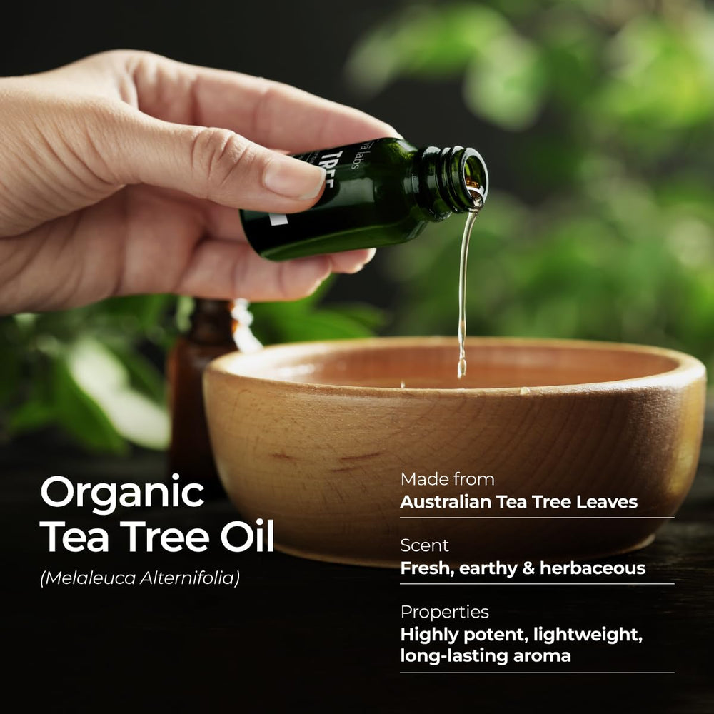 Gya Labs Tea Tree Oil for face supports skin routines for oilier-looking skin.