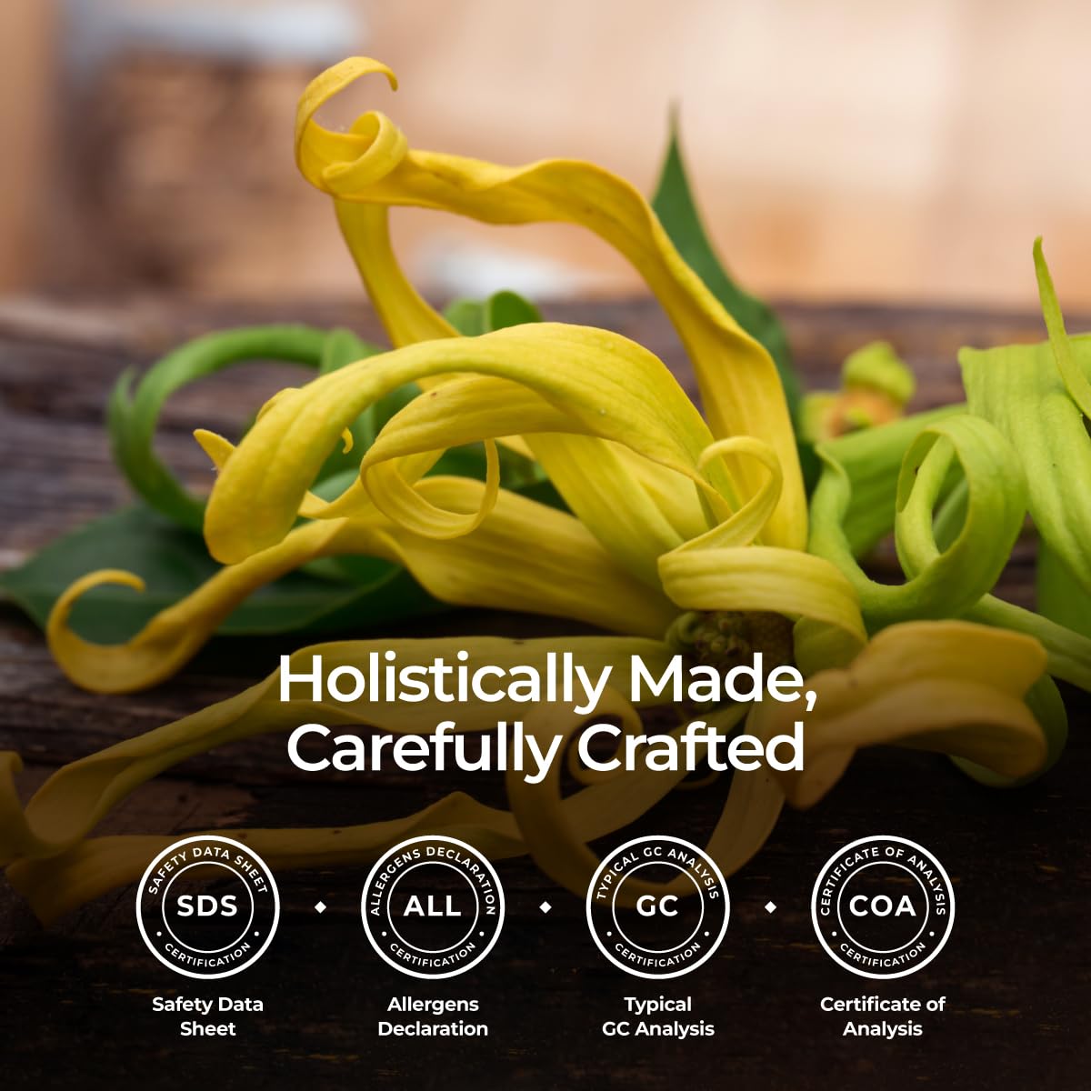 Gya Labs Ylang Ylang oil with carrier oils for soothing serums.