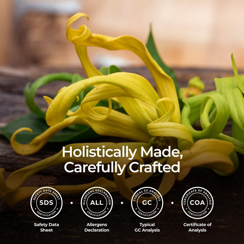 Gya Labs Ylang Ylang oil with carrier oils for soothing serums.
