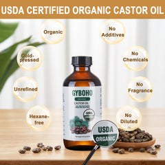 GYBOHO castor oil pack wrap on skin for comfortable, reusable use