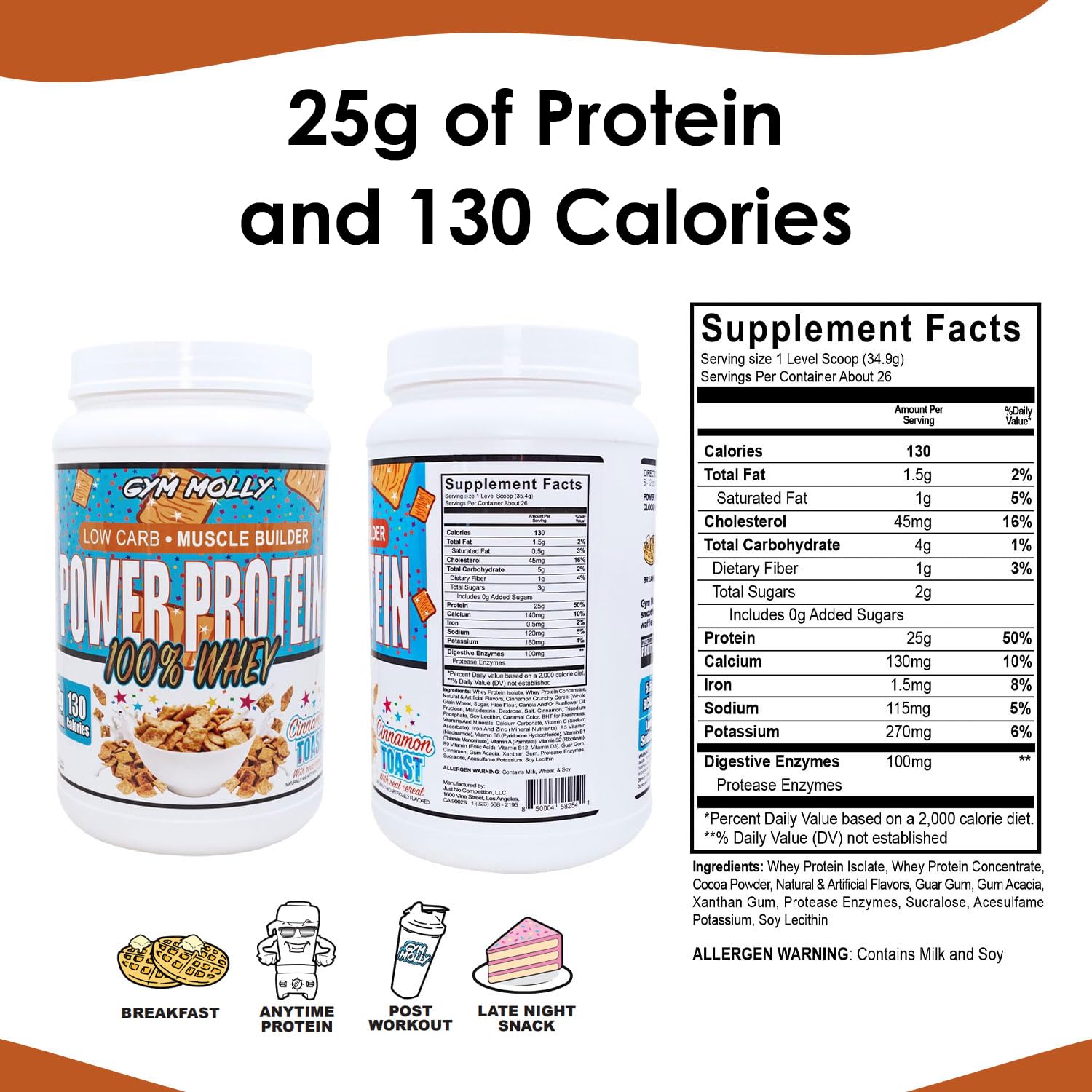Gym Molly Power Protein Powder dissolves fast for smooth shakes.