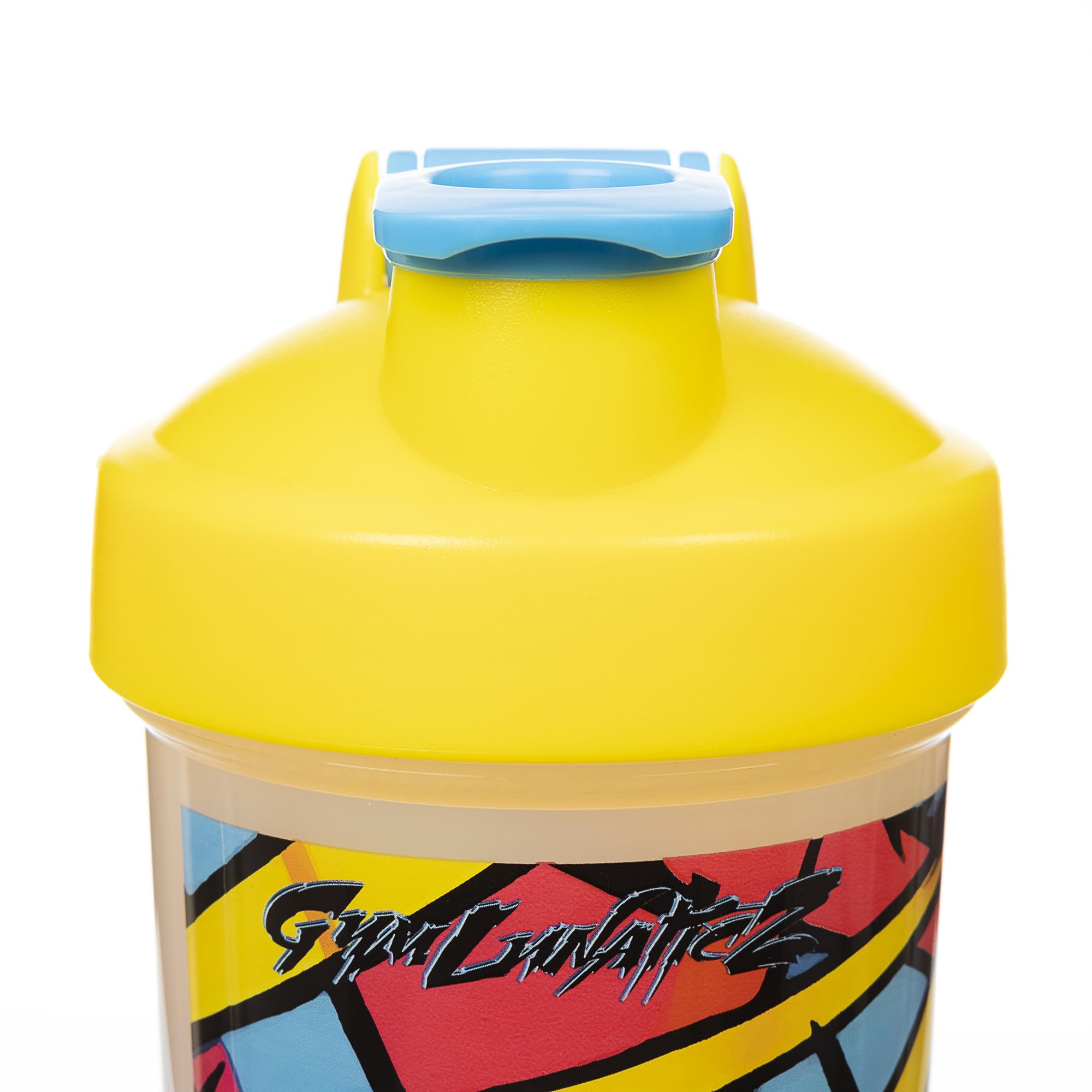 Portable GymLunaticZ shaker fits in gym bag for workouts.