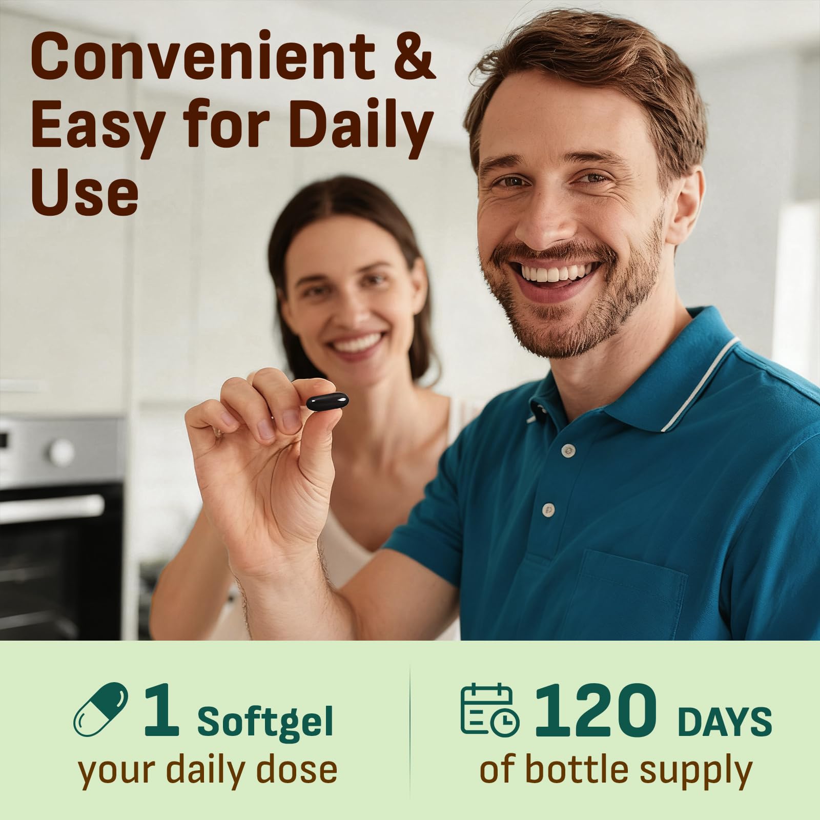 Gyumolics luteolin vegan softgel closeup emphasizes plant-based supplement.