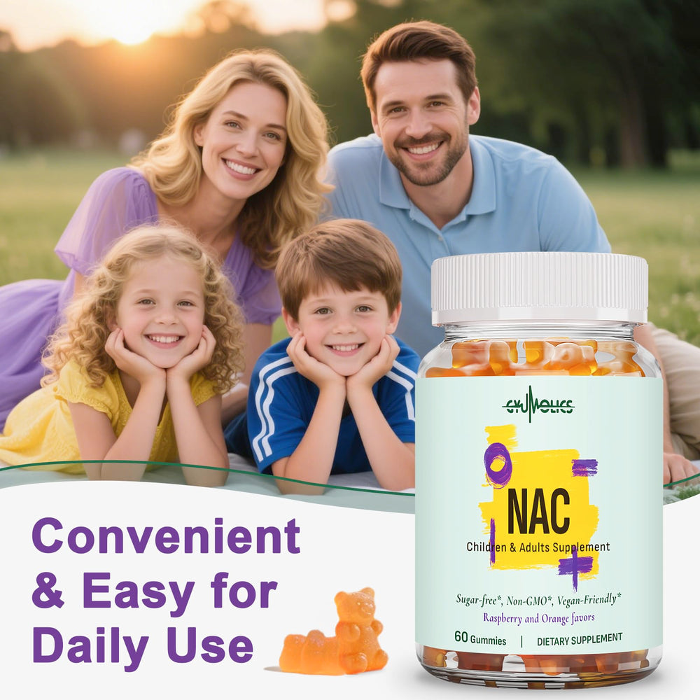 Gyumolics NAC sugar-free label highlights clean sweetness without added sugars