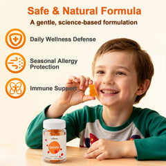 Ingredients panel for Gyumolics Quercetin 500mg Gummies for Kids