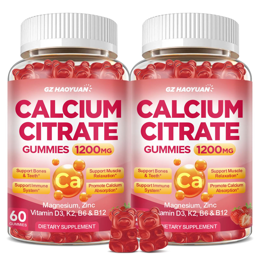 GZ HaoYuan Calcium Citrate Gummies bottle for easy daily supplementation