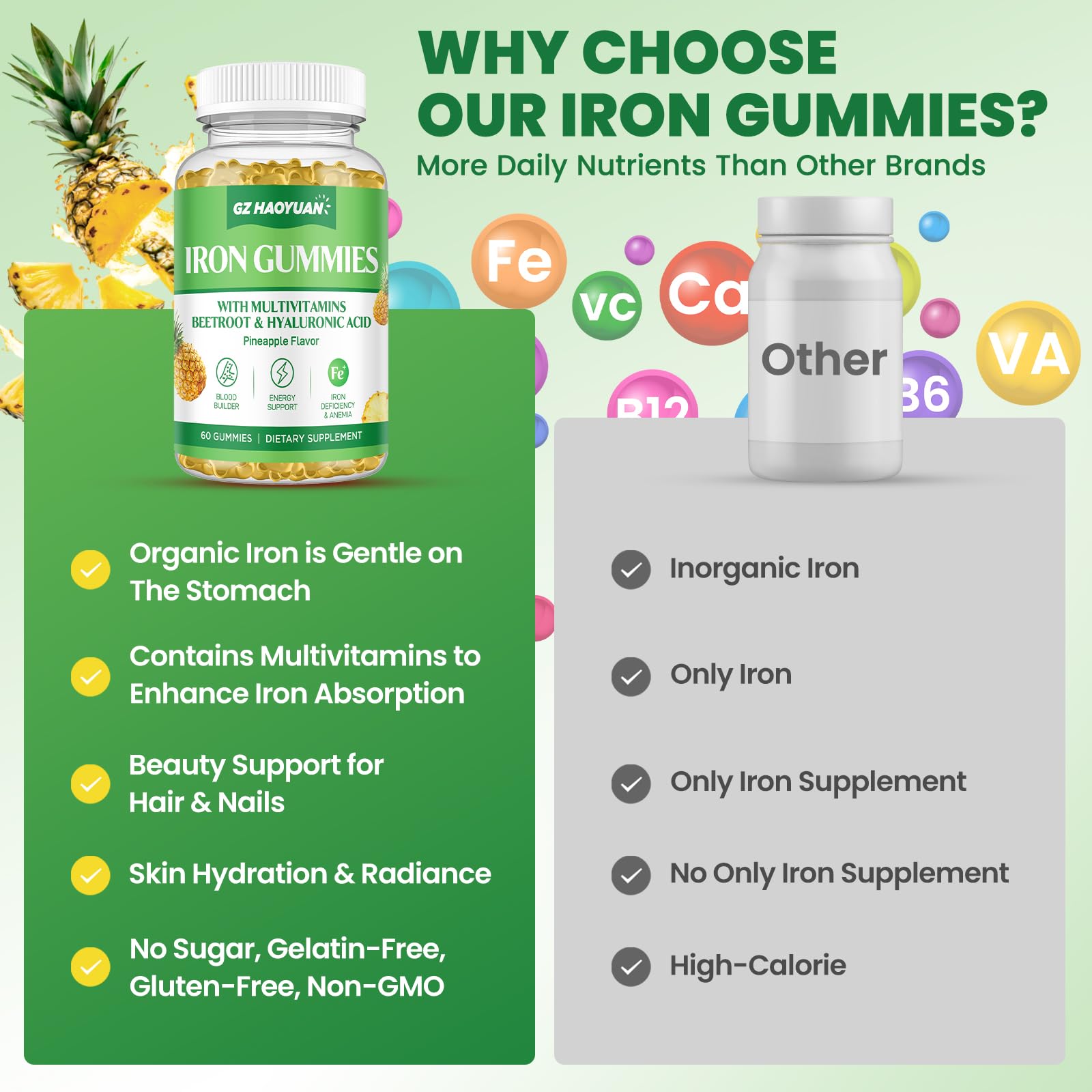 GZ HAOYUAN vegan formulation note appealing to plant-based supplement fans