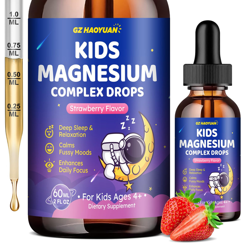 GZ HAOYUAN magnesium kids liquid bottle being poured for easy dosing