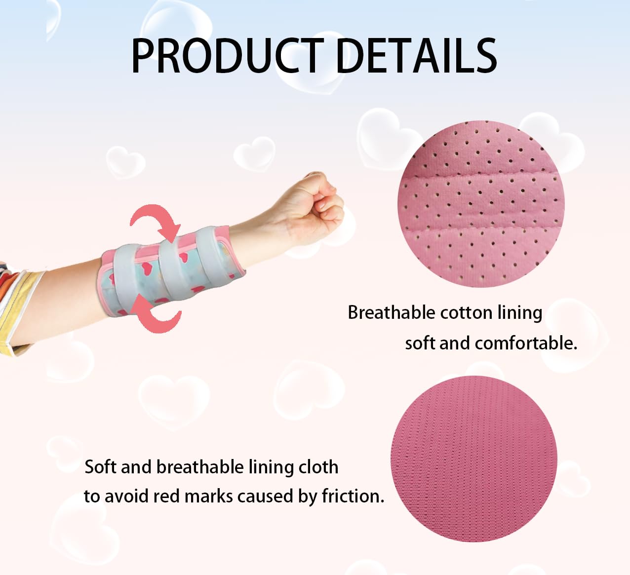 GZFQJJ inner mesh sleeve reduces skin irritation during wear