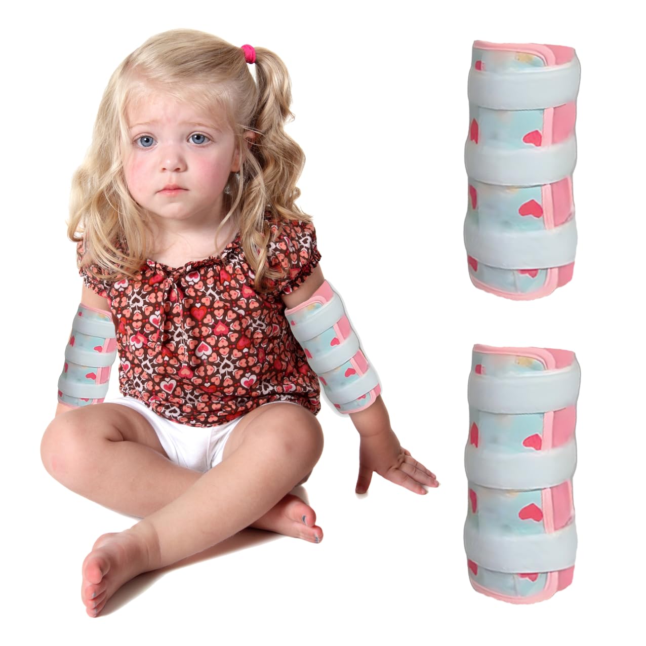 GZFQJJ thumb-sucking deterrent pink lamb elbow guard supports gentle habit management
