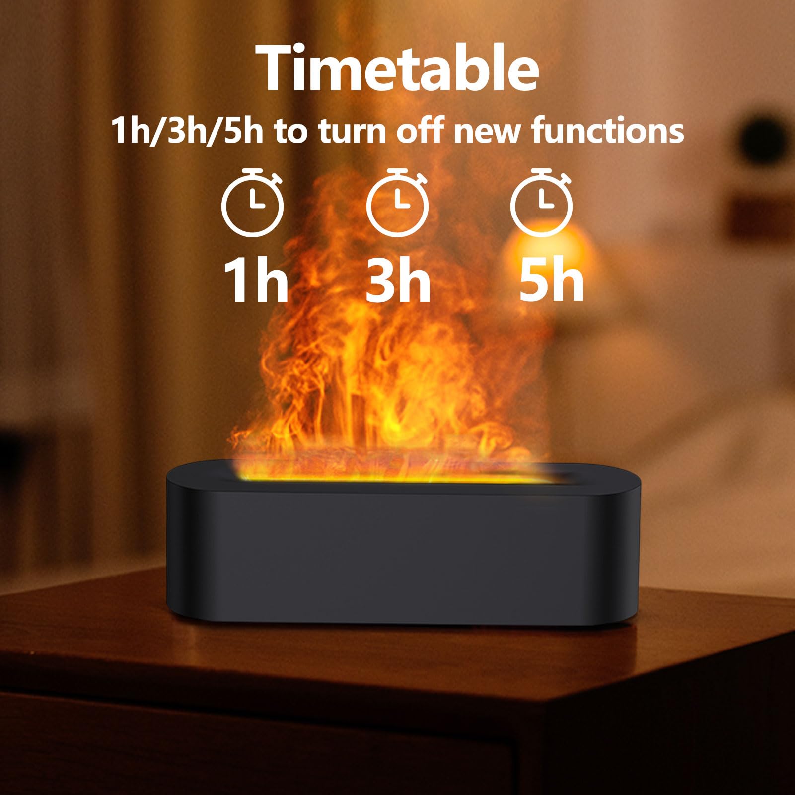 Gzvxuny Flame diffuser suited for office and bedroom spaces