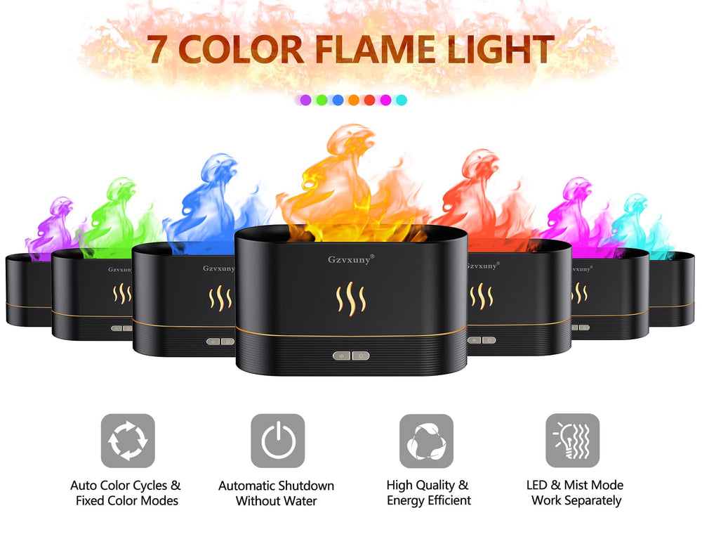 Gzvxuny Flame Diffuser operates ultra-quiet for peaceful spaces