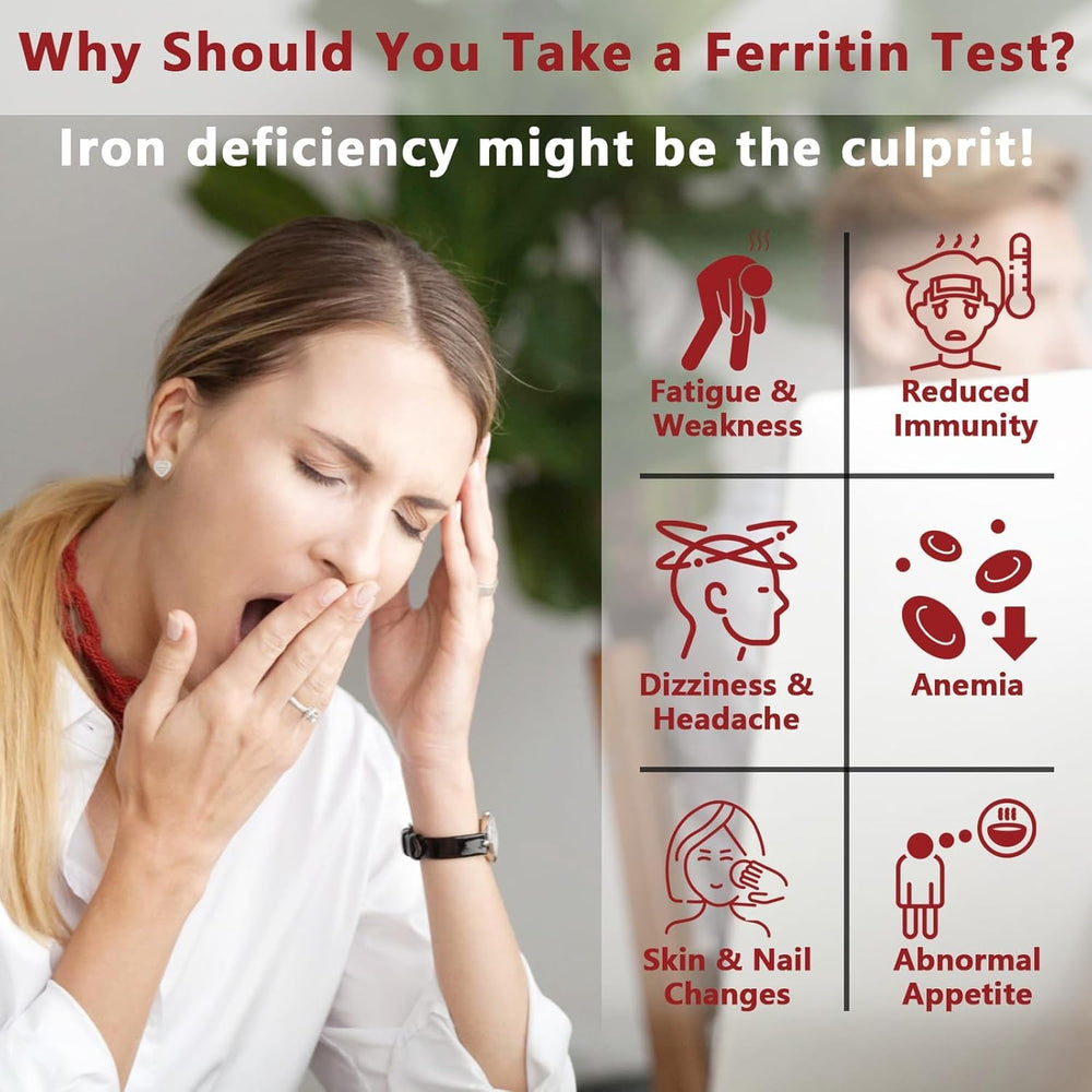 H.pylori Iron Test Kit test-strip demonstrates quick ferritin checks at home.