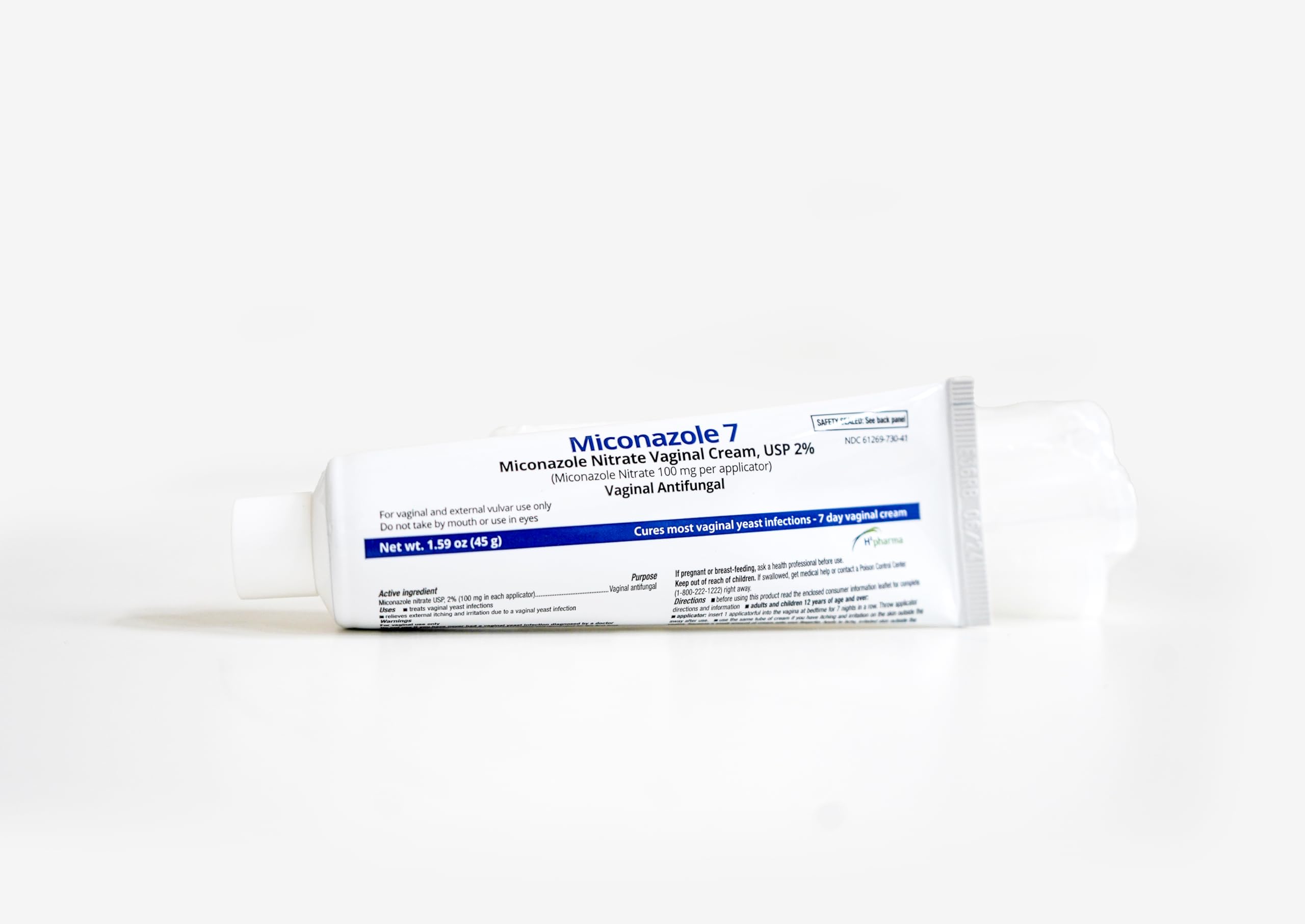 h2 pharma Miconazole 7 Cream with disposable applicators for clean application