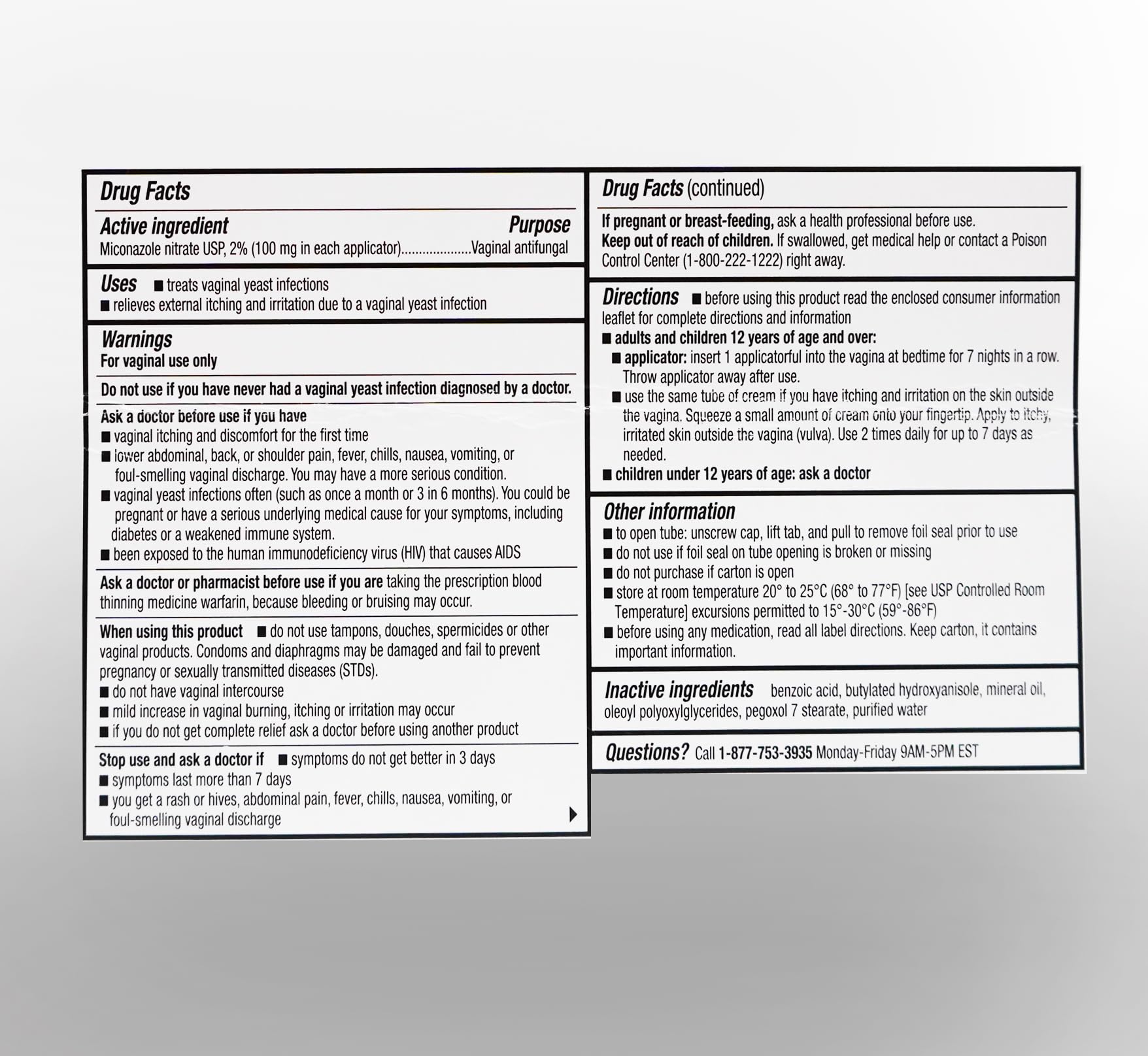 h2 pharma Miconazole 7 Cream sealed packaging maintains hygiene