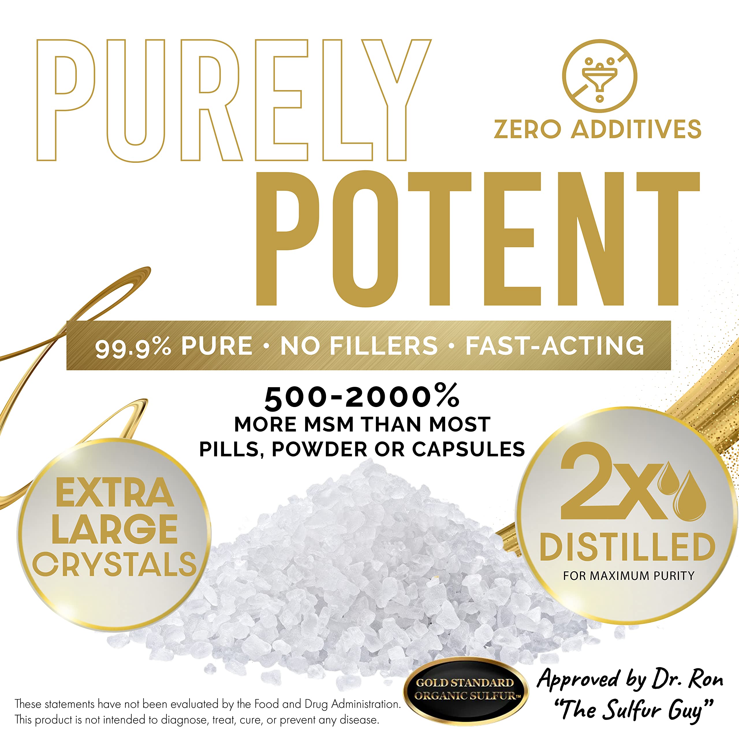 H2O Air Water Americas close-up of large granules suggests potent bioavailability
