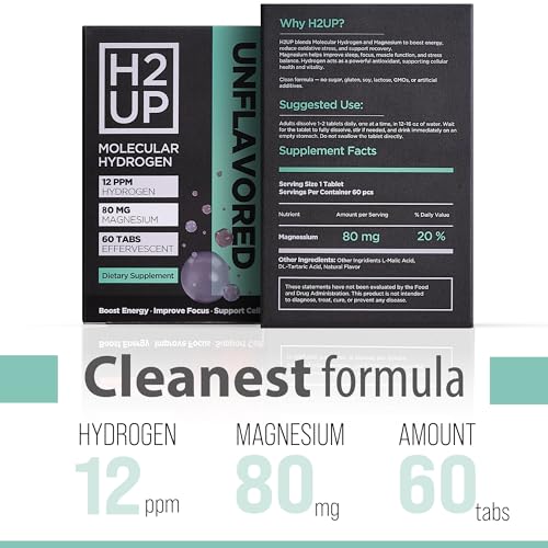 Tablet dissolving in water to create hydrogen-infused, flavor-free hydration.