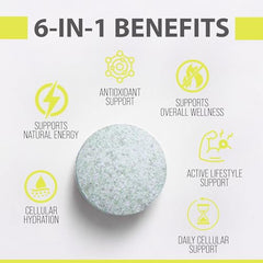 H2UP sugar-free tablets with no flavor for hydration.