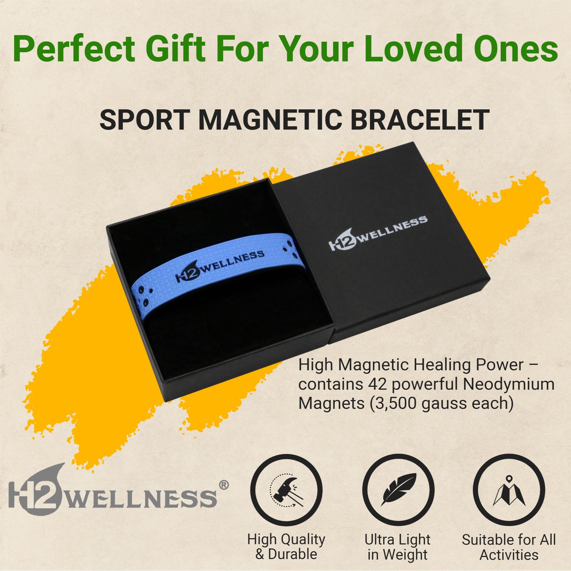 H2WELLNESS blue gift box presentation for thoughtful gifting