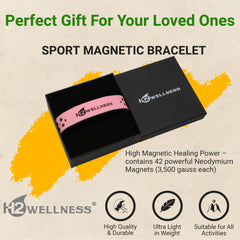 H2WELLNESS titanium copper infused silicone bracelet with breathable perforations