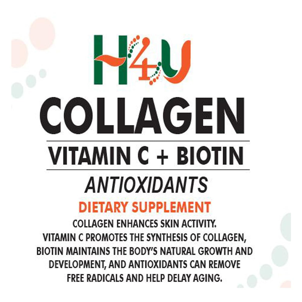 Pouring the H4U bottle demonstrates convenient daily dosing.