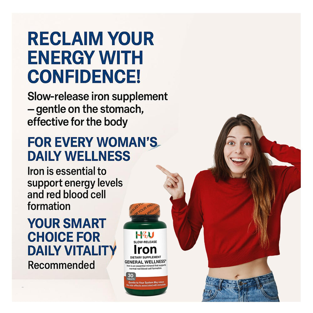 H4U vegan-friendly iron formula suitable for plant-based diets.