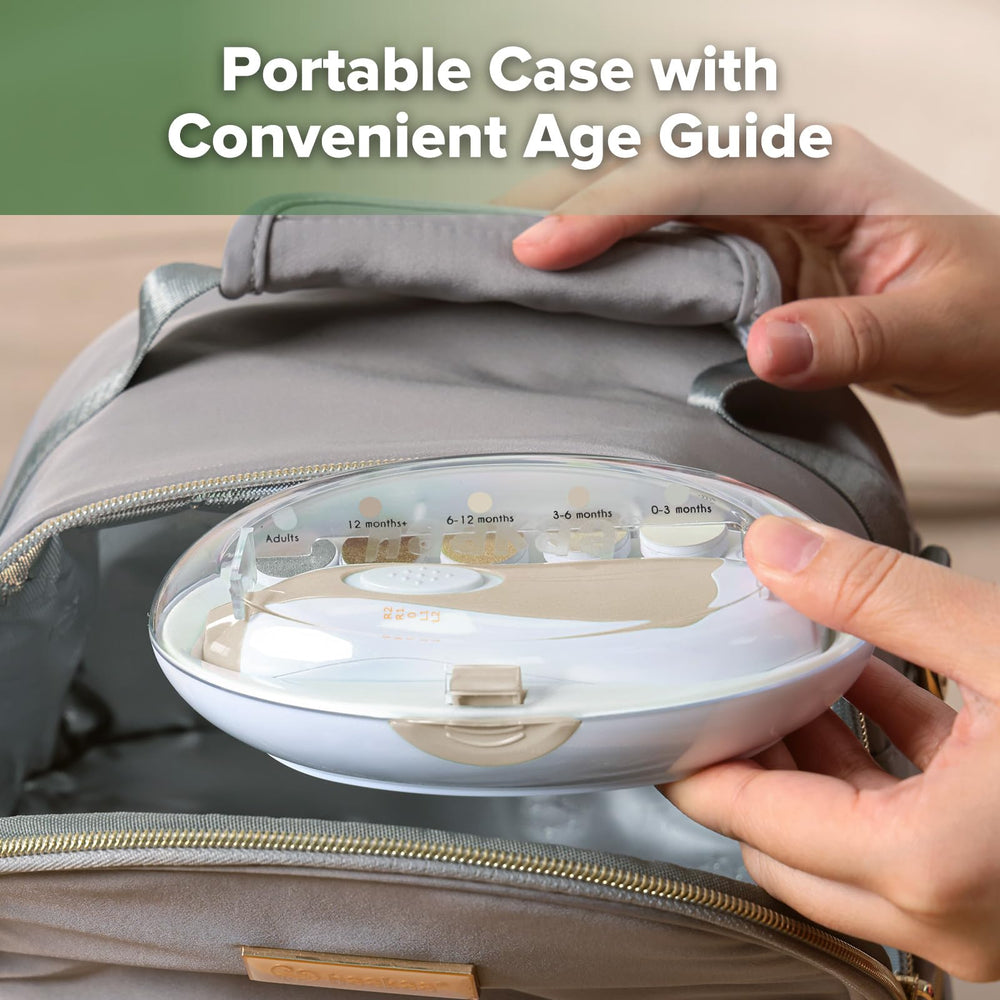 Haakaa compact storage case for easy travel and home use.
