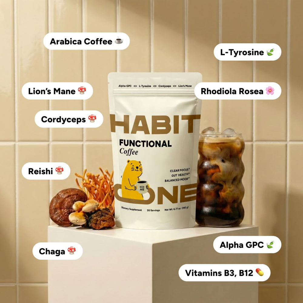 HabitONE alpha-gpc and l-tyrosine boosters for focus