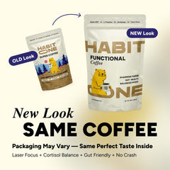 HabitONE Lions Mane Cordyceps Reishi Chaga powder for focus
