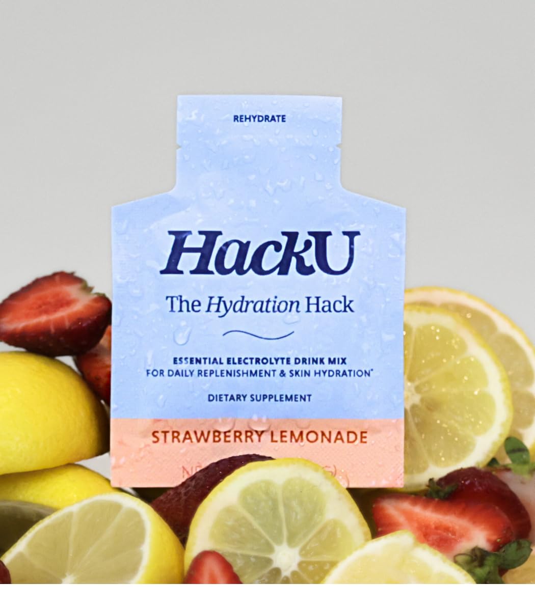HackU The Hydration Hack electrolyte ingredients with sea salt and minerals for balance.