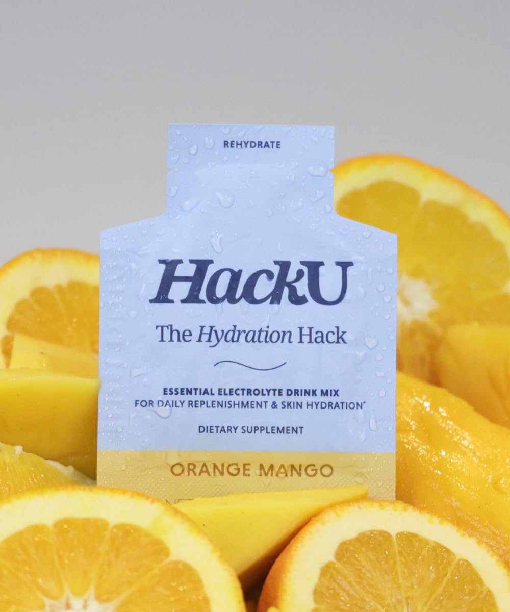 HackU Hydration Packets single-serve portable packets ideal for travel.