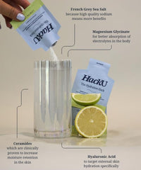HackU hydration sticks dissolving in water for a smooth flavor release
