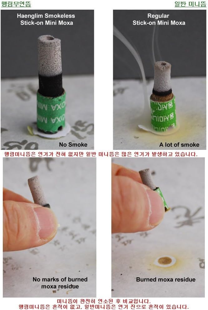 Haeng Lim skin shields protect skin during smokeless moxa sessions.