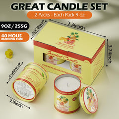 HAHACHUNG close-up of 9oz tin candle showing clean burn and soy wax.