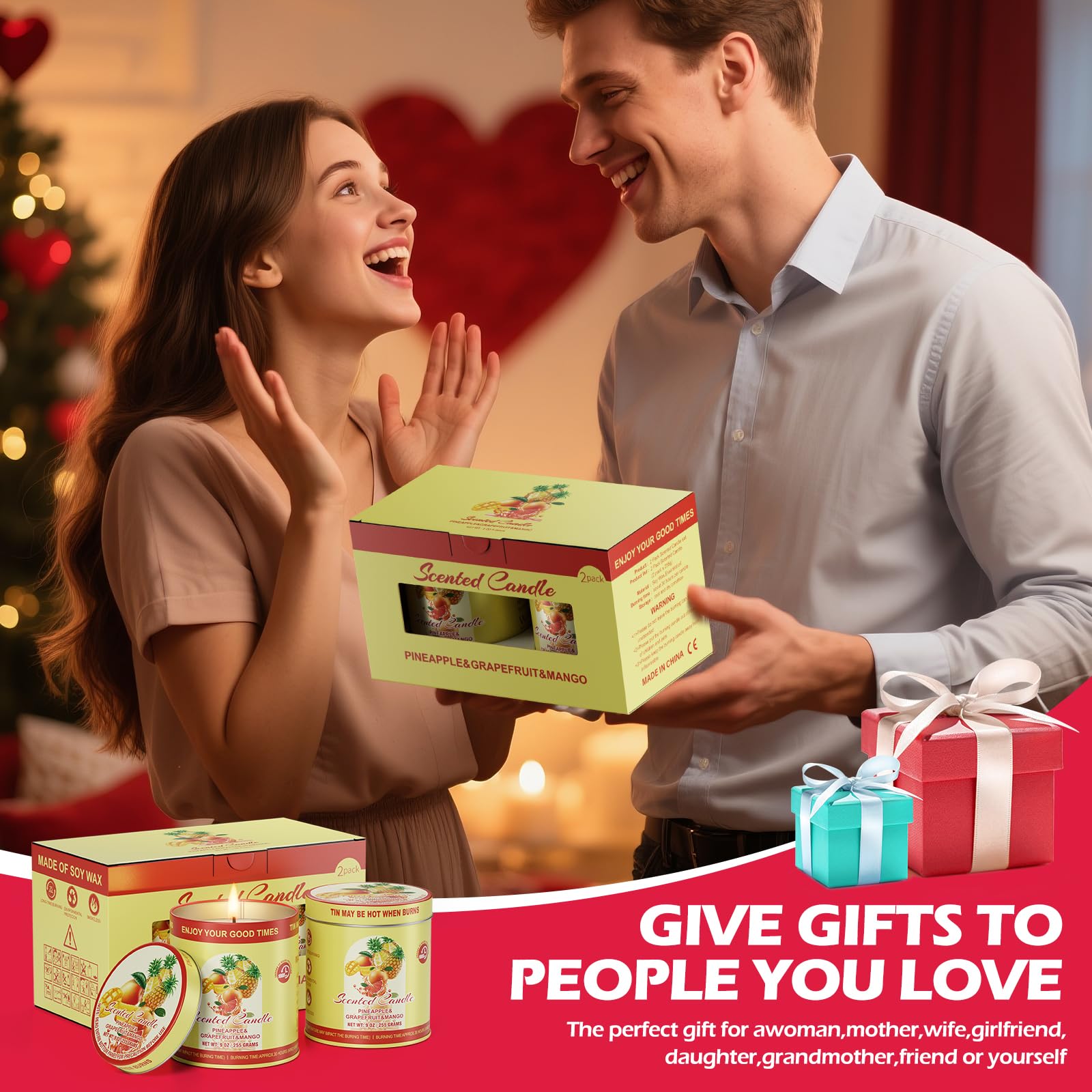 HAHACHUNG gift-ready candle set ideal for birthdays or housewarmings.