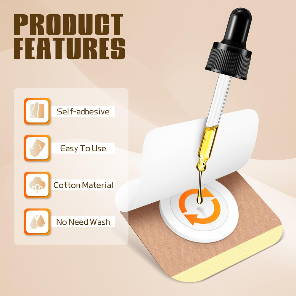 Haianzle castor oil patch for the knee, secure self-adhesion supports comfortable wear.