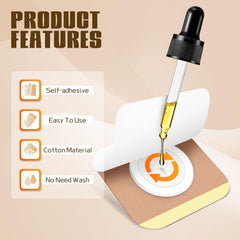 Haianzle castor oil patch for the knee, secure self-adhesion supports comfortable wear.