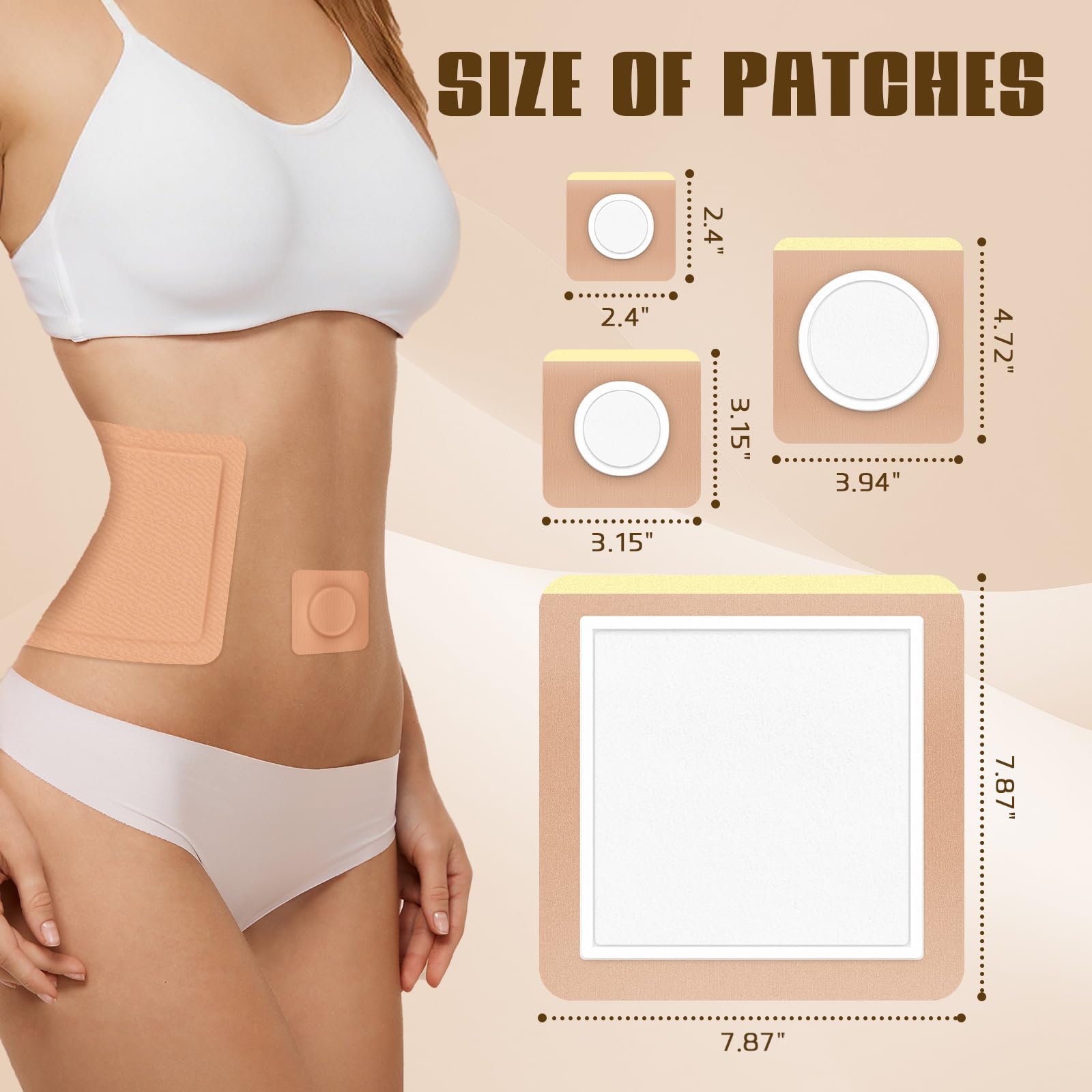 Haianzle castor oil patch for the liver area, skin-friendly materials and easy removal.