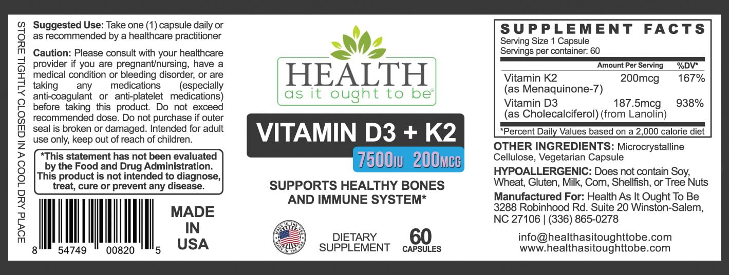 HAIOTB D3+K2 capsules close-up highlighting high-dose vitamin D3 and K2.