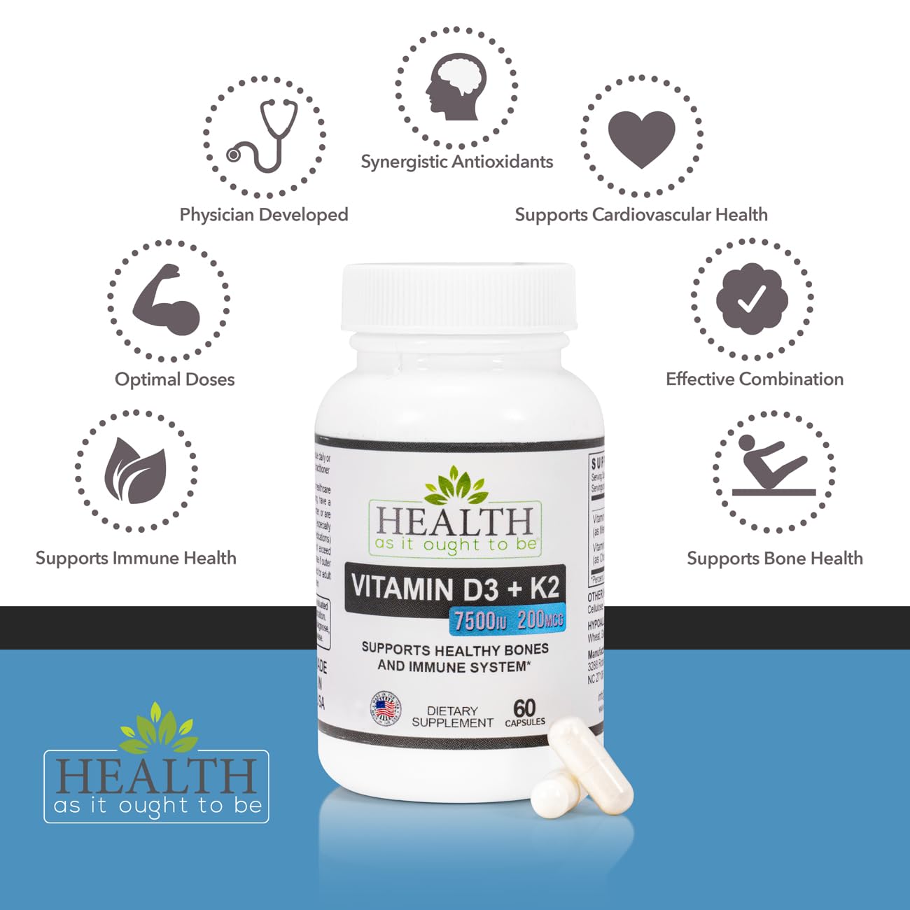 HAIOTB D3+K2 label-ingredients shot with supplement facts for informed use.