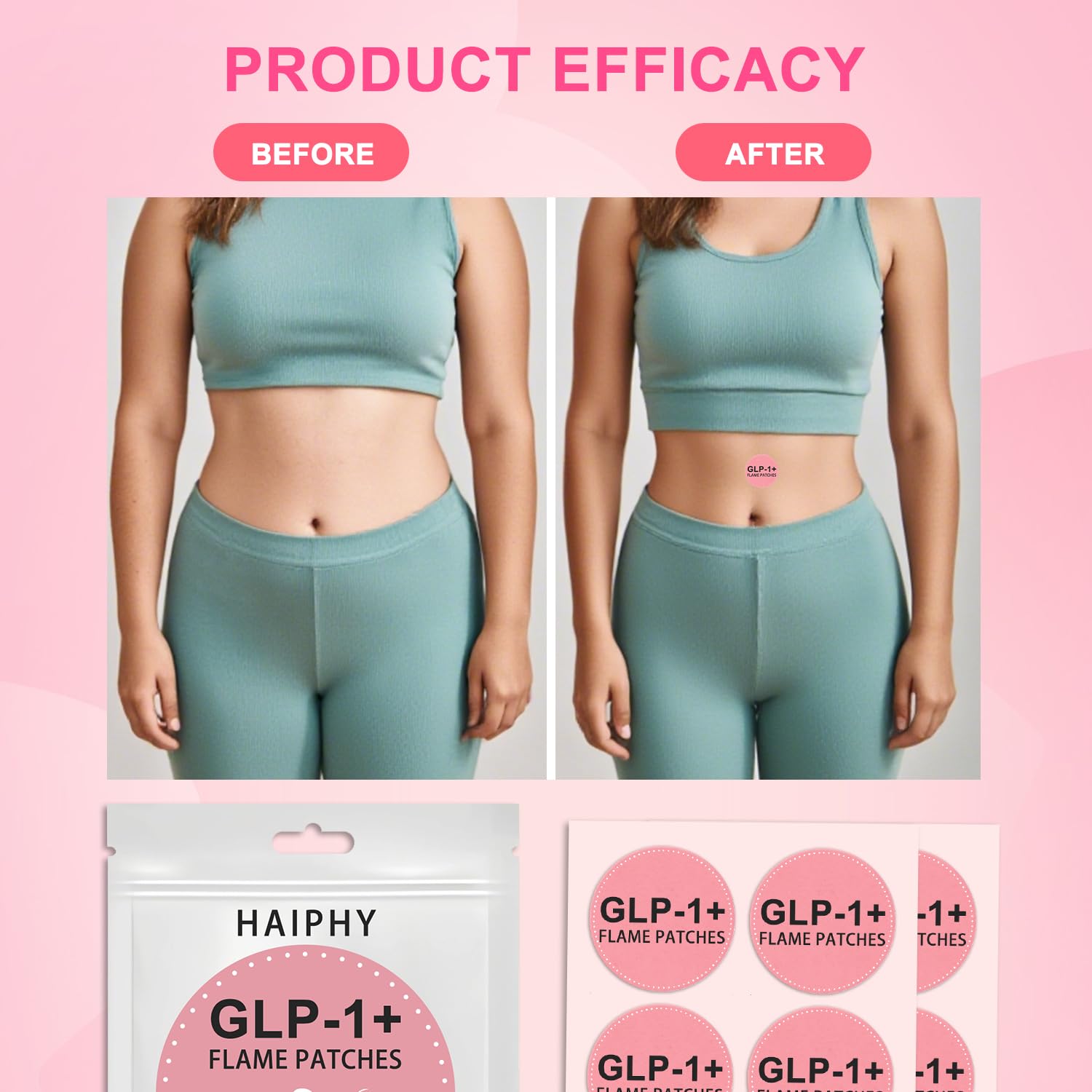 Haiphy GLP-1 patches ready for daytime use in daily routine.